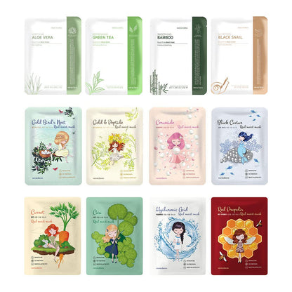 ] Facial Mask Sheet | Korean Skincare | Lighten, Moisturize, Firming Skin | Diminish Dark Spot & Circles (16PRIMECOMBE)