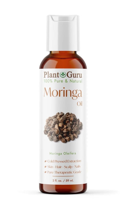 Moringa Seed Oil 2 Oz. Cold Pressed 100% Pure Natural - Skin, Body and Face. Great for Hair & More!