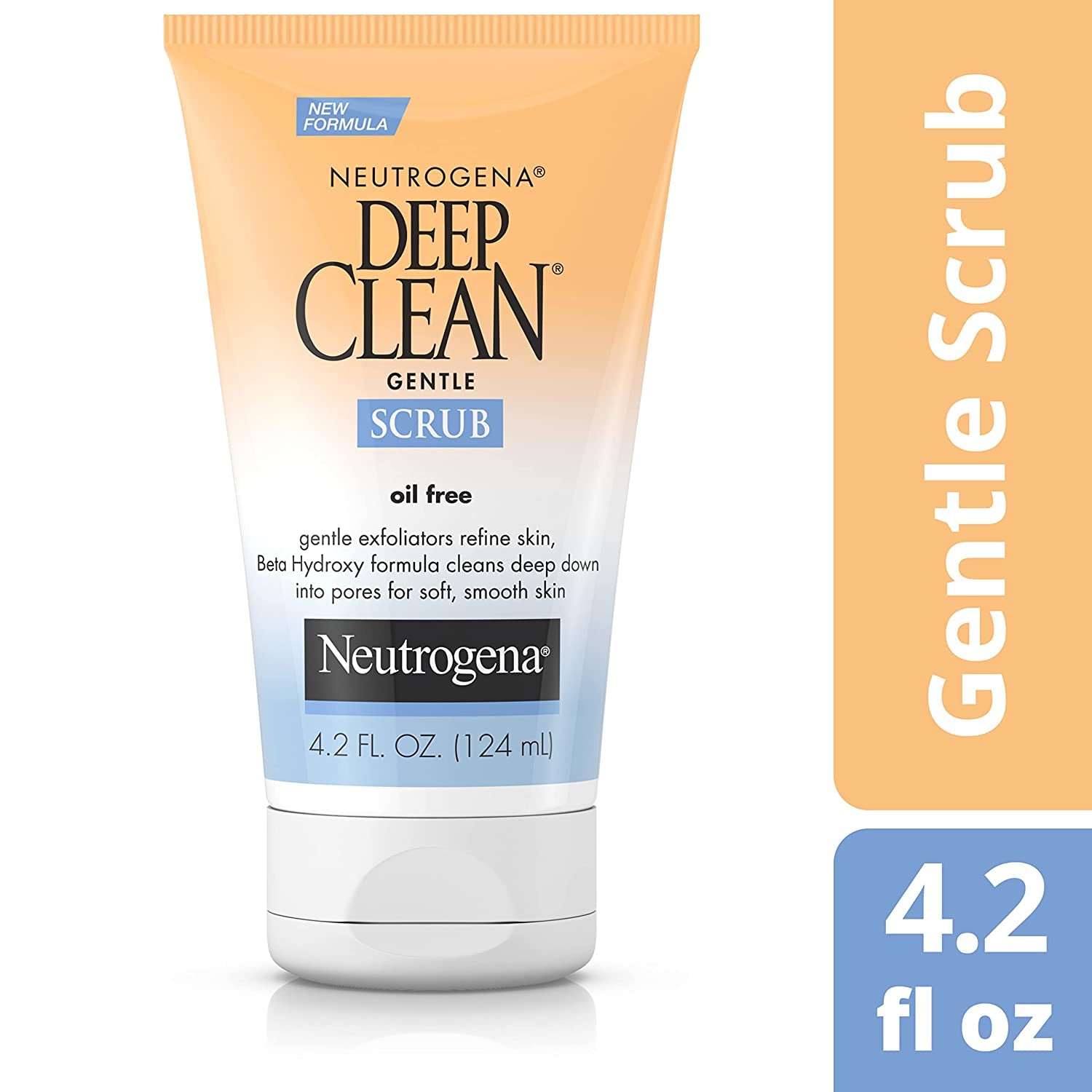 Deep Clean Gentle Daily Facial Scrub, Oil-Free Cleanser, 4.2 Fl Oz